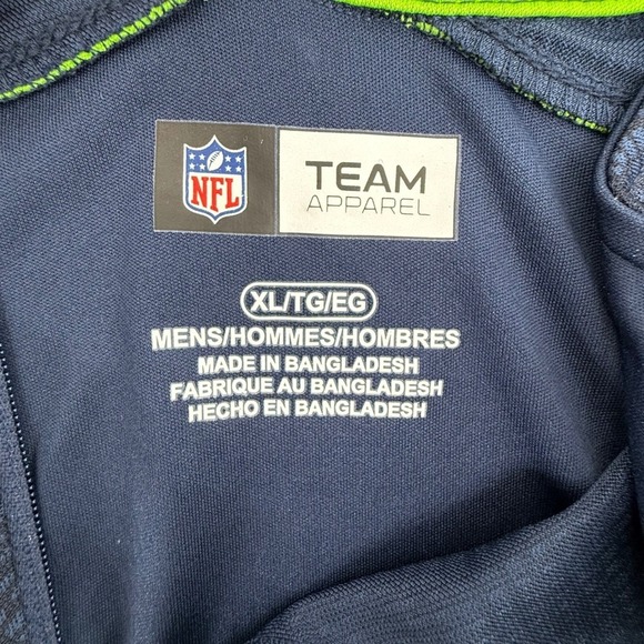 Seattle Seahawks NFL Men's XL 1/4 Zip Pullover Athletic Shirt Performance - Picture 6 of 6